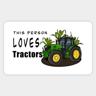 This Person Loves Tractors Magnet